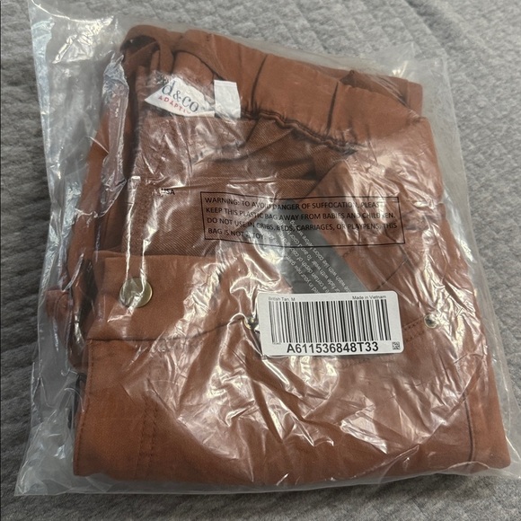 Denim & Co Adaptive Comfy Knit Slim Ankle Wheelchair Pant Size M Rich Rust Color - Picture 6 of 6